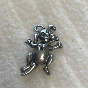 Pewter Articulated Dog Pendant